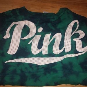 ♥️SOLD♥️ Victoria’s Secret PINK Tie-Dye Varsity